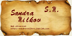 Sandra Milkov vizit kartica
